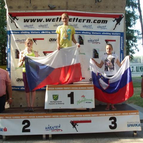Cibulkovi přivezli 5 evropských medailí v lezení z rakouského Petzen Climbing Trophy